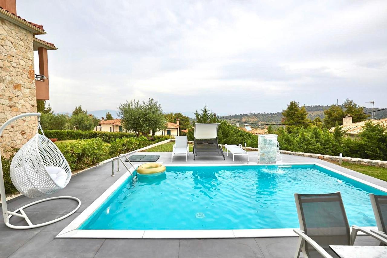 Villa Earthy Boutique Luxurious House -Marble Luxury House Paliouri Exterior foto