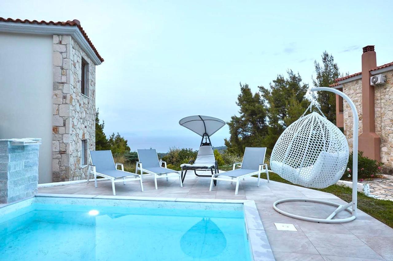 Villa Earthy Boutique Luxurious House -Marble Luxury House Paliouri Exterior foto