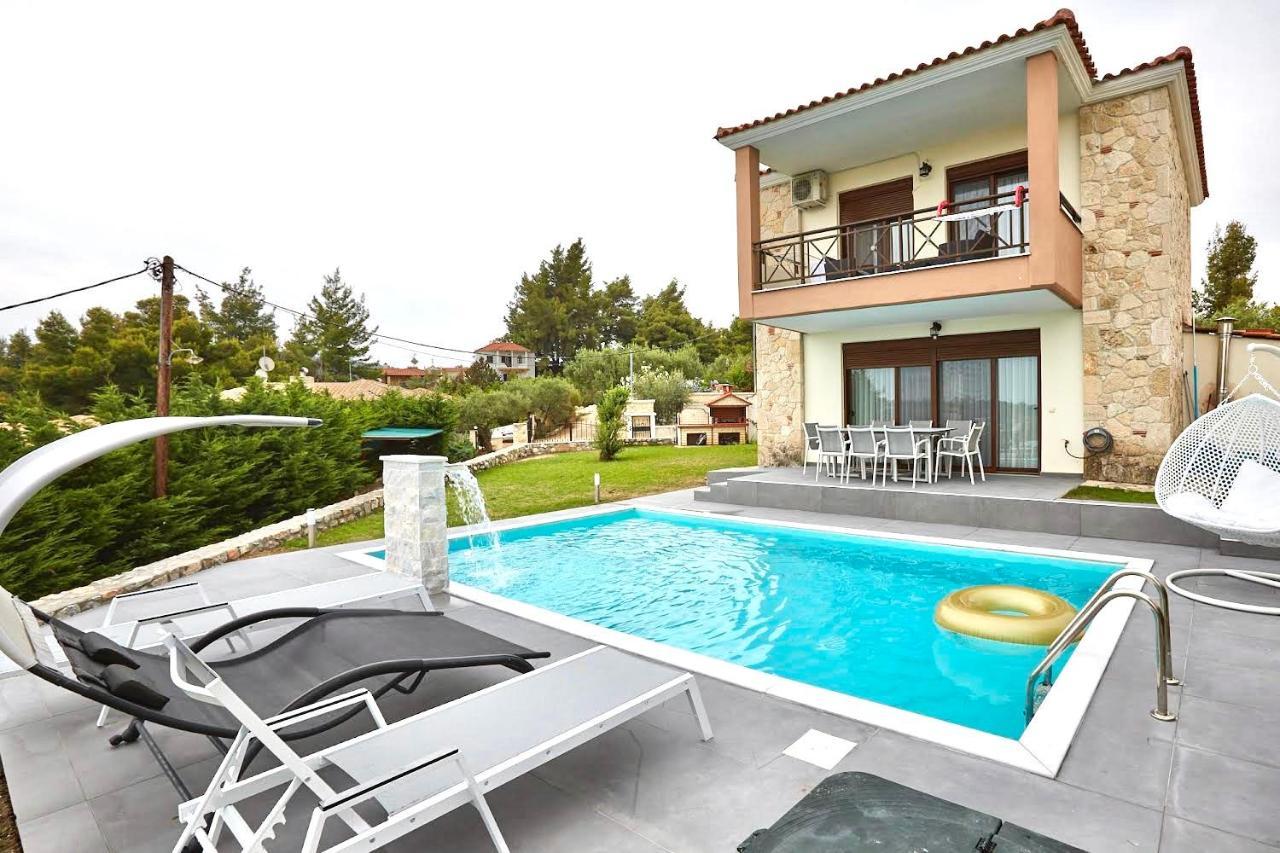 Villa Earthy Boutique Luxurious House -Marble Luxury House Paliouri Exterior foto