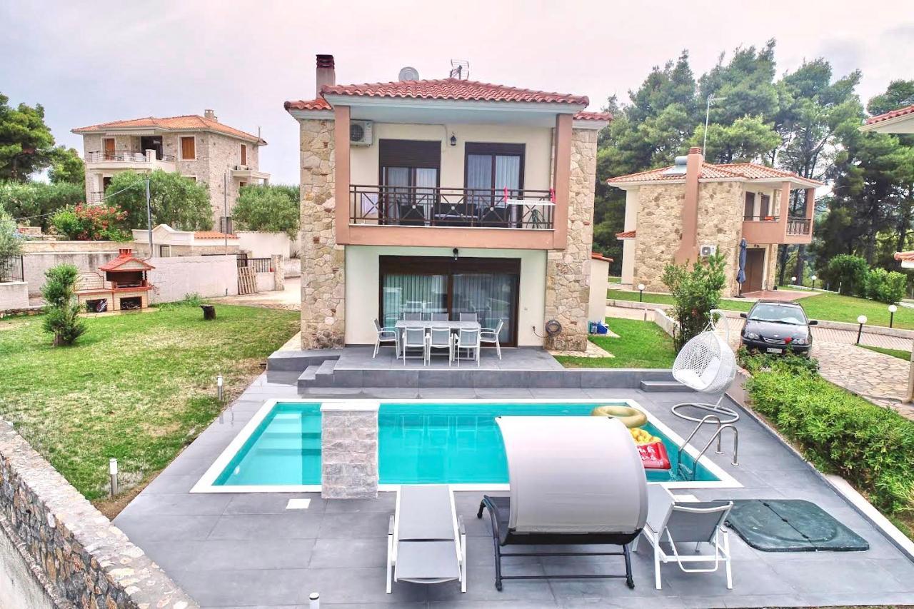 Villa Earthy Boutique Luxurious House -Marble Luxury House Paliouri Exterior foto
